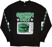 [Rock Off officially licensed products] Green Day TV Explosion Band Logo Sweatshirt