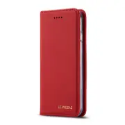 For Iphone 8 Plus / 7 Plus Lc.Imeeke Lc-002 Series Skin Hand Feeling Pu + Tpu Horizontal Flip Leather Case With Holder and Card Slot and Wallet(Red)