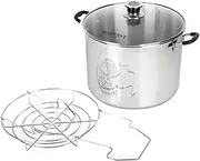 Stainless Steel Multi-Use Canner with Temperature Indicator by VICTORIO VKP1130