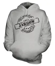 MADE IN JARROW UNISEX HOODIE MENS WOMENS LADIES GIFT CHRISTMAS BIRTHDAY 50TH