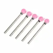 5pcs 6mm Ball Head Stone Ceramic Polishing Buffing For Dremel Drill Bit Tool