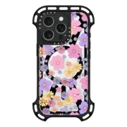 iPhone 16 Pro Ultra Bounce Case MagSafe Compatible retro pink floral