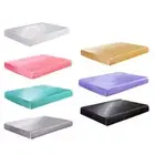 1 X Fitted Bed Sheets - Satin Silk Bedding Cover- Wrinkle, Fade, Stain Resistant