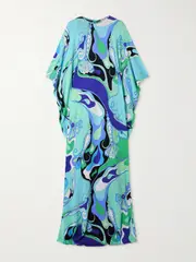 [PUCCI] PUCCI - Printed Jersey Kaftan - Blue - One size One size Blue