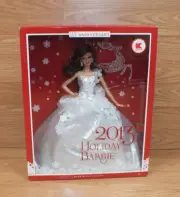 25th Anniversary Kmart Exclusive Collectible 2013 Brown Hair Holiday Barbie