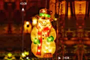 Christmas Decor LED Curtain Light Xmas Window Silhouette Light Decoration-Snowman