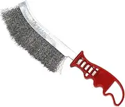 Grill Brush and Scraper with Handle, BBQ Grill Cleaning Brush for Grill Wizard Grate Cleaner, Safe Wire Stainless Steel BBQ Brush, Grill Cleaner