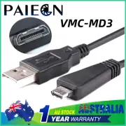 VMC-MD3 Digital Camera USB Data Charger Cable for Sony CyberShot DSC-H70 DSC-HX7