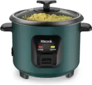 0.6L Mini Rice Cooker 3-Cups Uncooked, Portable Non-Stick Small Travel Cooker