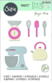 Sizzix Thinlits Kitchen Set 10pc set #663364 Retail $14.99 by Georgie Evans