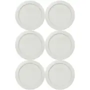 Pyrex 7200-PC Sleek Silver Round Plastic Storage Replacement Lid Cover (6-Pack)