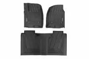 Rough Country Flex-Fit Floor Mats Bucket Crew Chevy/GMC 1500/2500HD/3500HD 19-25