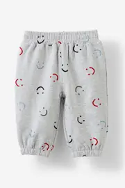 [Cotton On Kids] Cotton On Kids - Riley Trackpant - Cloud marle/smile ydg 3-6M CLOUD MARLE/SMILE YDG