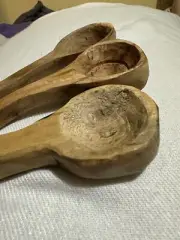 Olive, Walnut, cherry Wood Spoon blank birch carving whittling 3pcs