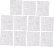 OATIPHO 20Sheets Transparent Adhesive Tabs for Press Nails Double Sided Nail Stickers Easy to Use Manicure for Eye Catching Nail Art