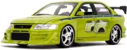 Fast & Furious 1:24 Brian'S Mitsubishi Lancer Evolution VII Die-Cast Car, Toys f