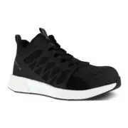 Reebok Work Fusion Flexweave RB4316 Men's 8 Black Comp Toe Athletic Shoes ZPO310