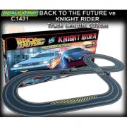 Scalextric C1431S Back to the Future vs Knight Rider Slot Car Set C1431S