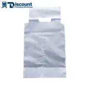 500x Clear Plastic Drink Carry Bags 1/2 Cup with Handle Coffee Milktea Takeaway