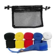Boxing Hand Wraps 110" 180" Elastic Cotton Wrist Bandage Boxing MMA w Mesh Bag