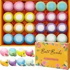 24pcs Organic Natural Essential Oil Bath Bombs Birthday Gift For Women