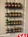 4Pcsc Kitchen Spice Rack Wall Mount Pantry Jar Bottle Organizer Cupboard Storage