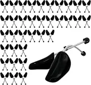 [stonechic] 36 Pairs Plastic Shoe Trees Shoe Stretcher Shaper Bulk Shoe Shape Keeper Inserts Holder Sneaker Support for Men US 5-13, Black, 5-13