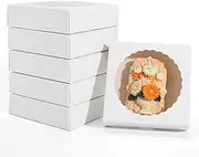 HRUNDKING 30PCS 4.3×4.3×1.18INCH Dessert Boxes Small Gift Boxes Individual Cookie Boxes Mini Bundt Cake Containers ，Boxes for Packaging, Baking Boxes Small Boxes for Treats
