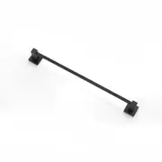 Bathroom 600mm Wall Single Towel Rack Rail Ring Stainless Steel Holder Bar Black