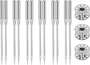 [LYSAIMG] Sewing Machine Needles,60Pcs Universal Sewing Machine Needle for Singer,Brother,Janome,Needles for Sewing Machine with Sizes 9 11 12 14 16 18 for Thick Cloth,Canvas,Leather
