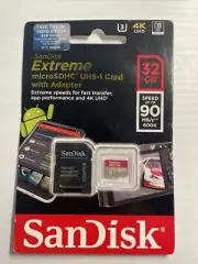 SanDisk Extreme microSDHC 32GB 100MB/s UHS-I A1 V30 Memory Card. Brand New