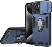 Phone Protection Compatible with Motorola Edge 50 Neo Case with Kickstand & Slide Camera Cover, Shockproof Military-Grade Case Rugged Protective Cover Compatible with Motorola Edge 50 Neo Phone Phone
