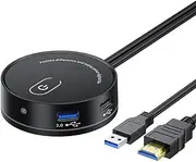 Computer Desktop Switch Internet Cafe Universal USB3.0 Audio Home Desktop External Power Extension Button(A)
