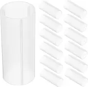 Veemoon 30pcs Battery Protective Sleeve Plastic Tube Storage Case Cover for Preventing Circuits and Securing Loose Batteries