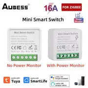 TUYA Smart Zigbee 3.0 Mini Smart Switch with Power Monitor 1CH 16A Two-way Contr