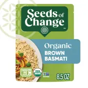Seeds of Change Organic Brown Basmati Rice 8.5 Ounce Quick Cook Vegetarian Food