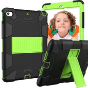 Silicone+PC Case 3-Layer Anti-fall Protective Cover Tablet Stand For iPad Mini 4 5-7black olivia