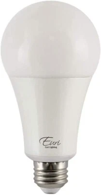 Euri Lighting LED A21 22W Dimmable 4000K Bright White 2550lm E26 Base Pack of 24