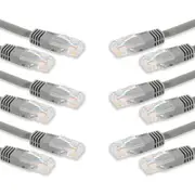 6PK Sansai 2m CAT6 Networking Patch Cable Ethernet Internet for PC/MAC Router