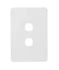 Beacon Lighting Vynco Metro 2 Gang Plate Only in Matte White