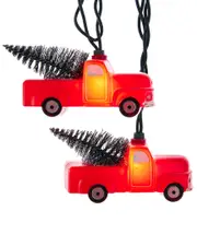 Kurt Adler UL 10-Light Red Pickup Truck Light Set NoSize