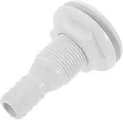 Abaodam Boat Thru Hull Fitting Drainage Outlet Valve for Motorhome Yacht Fishing Boat Efficient Waste Drain Plug for Easy Installation Versatile Use