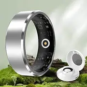 Smart Ring for Men Women - 2025 AI Fitness Tracker 5 ATM Waterproof with Temperature Measurement, 100+ Sports Modes, Sleep Monitor, Meditation Courses, Heart Rate, SpO2, Smart Ring for Android iOS