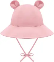 Baby Sun Hat Toddler Hats for Boys Girls Infant Sun Hat Baby Girl Hats with Bear