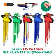 Allen Key Set 54PCS Extra Long Arm Hex Wrench Metric Imperial Torx Tools