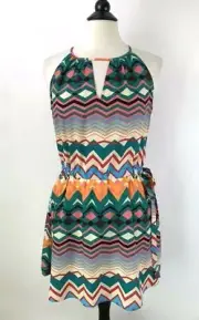 NWT Collective Concepts Side Tie Drawstring Waist Halter Dress LARGE Sleeveless