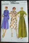Vintage 1970s Vogue Sew Pattern 7001 Size 14 Bust 36 Dress