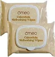 Omeo Calendula Wet Wipes - 25N Each (Pack of 2) | Wet Wipes for Face with Calendula Extract, Mint Oil & Vitamin E | Makeup Remover Wipes | Paraben & Alcohol Free | Hydrating, Refreshing, Soothing