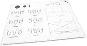 LOLIPPYY Acrylic Nail Application Mat Silicone Trainer Sheet for Practicing Nail Art Designs for Nail Techs Training Learn Application Techniques and Create Various Nail