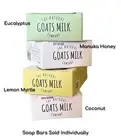 Natural Goats Milk Company Soap: Coconut, Manuka Honey, Lemon Myrtle, Eucalyptus